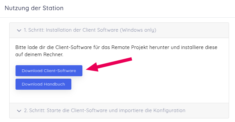 Download des Client