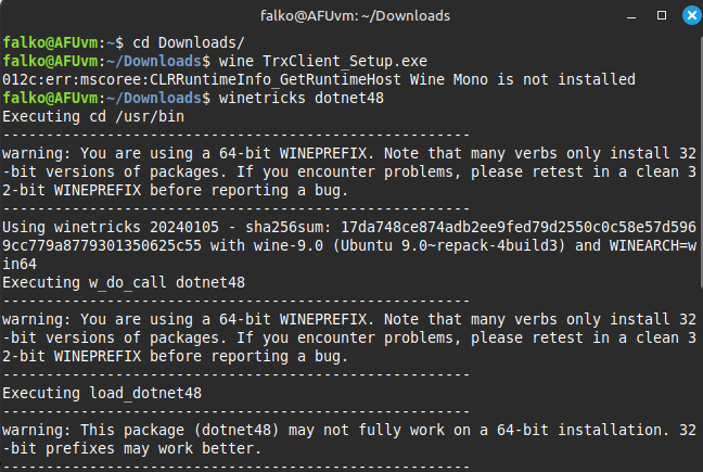 .Net installieren
