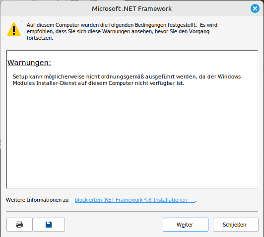 .Net installieren